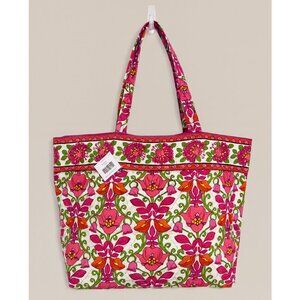 NEW Vera Bradley Grand Tote Lilli Bell Floral Bohemian Retired Colorful Vibrant